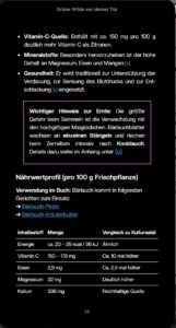 EPUB Wildkräuter Seite 2 in Apple Books auf Mobilgeräten